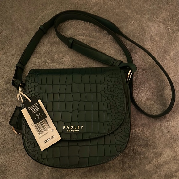 RADLEY LONDON Handbags - NWT. Radley London Liverpool Street 2.0 Faux Croc Crossbody in Cedar